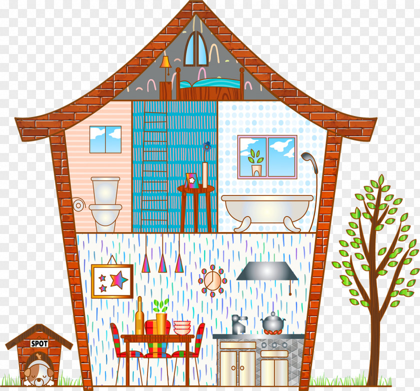 Dollhouse Cottage Real Estate Background PNG