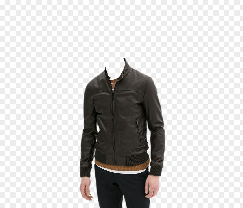 Man Wearing Suit Leather Jacket Sleeve App Store PNG