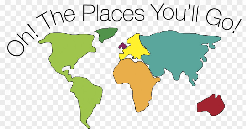 Numerous Students World Map PNG