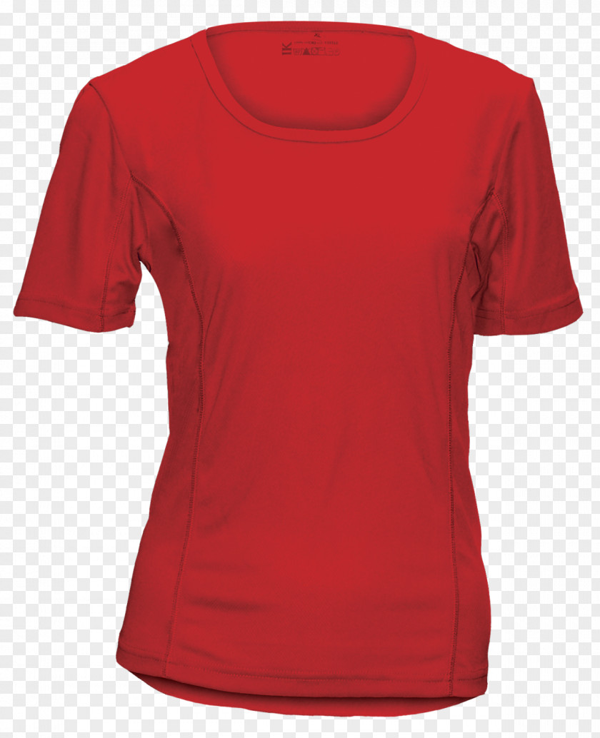 Red Spotted Clothing T-shirt Top Sleeve PNG