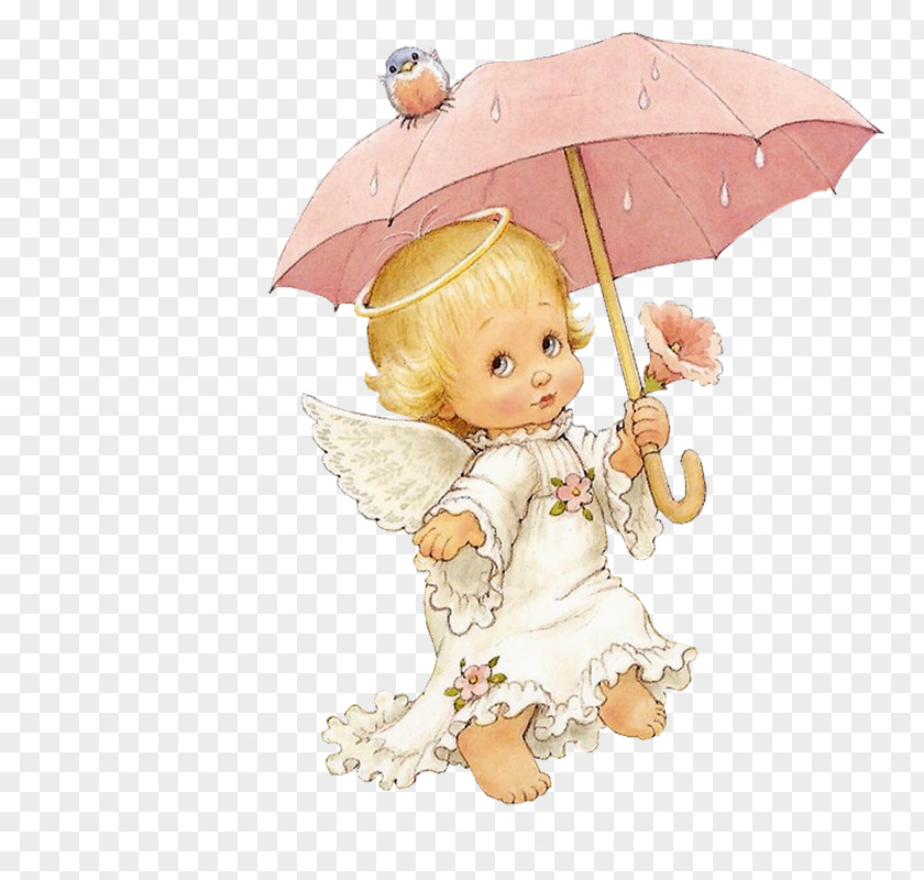 Cute Angel With Parasol Free Clipart Infant Child Clip Art PNG