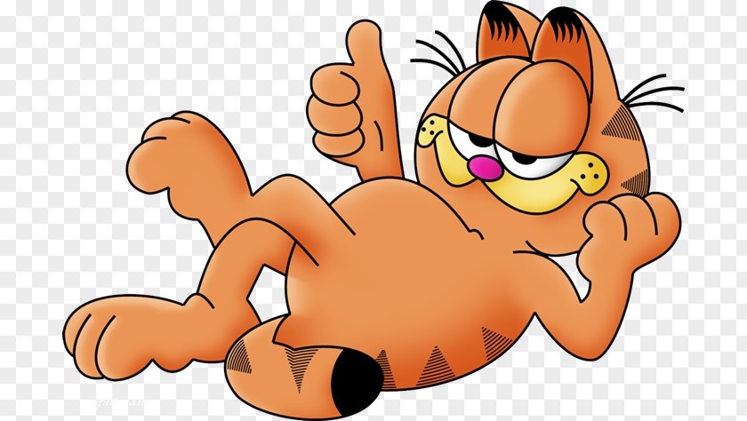 Garfield's Defense Garfield Minus Odie Thumb Signal PNG