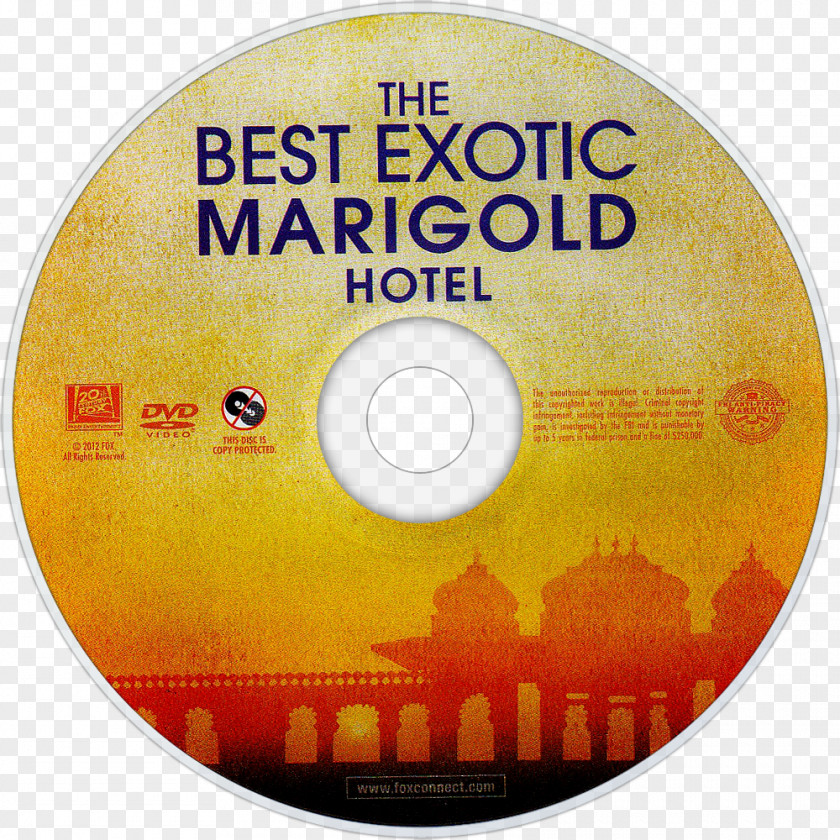 Marigold Compact Disc Blu-ray The Best Exotic Hotel Disk Storage PNG