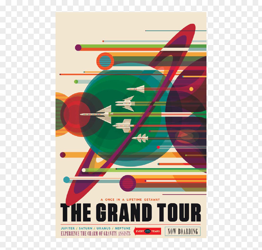 Tour Poster Voyager Program NASA International Space Station Exploration Jet Propulsion Laboratory PNG