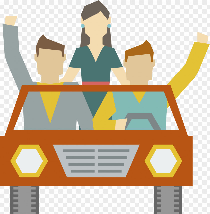A Good Friend Of Self Driving Flat Design Friendship Icon PNG