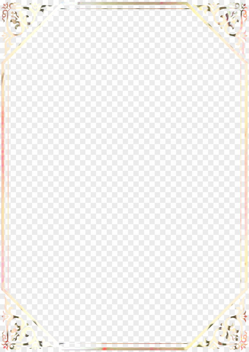 Rectangle Picture Frame Paper Background PNG