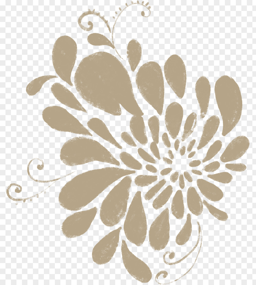 Chrysanthemum Black And White Clip Art PNG