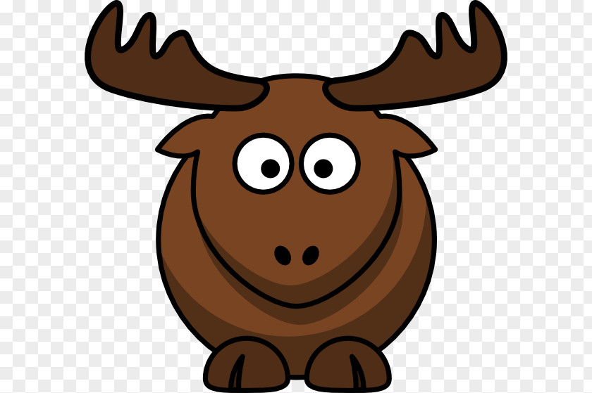 Elk Head Cartoon Clip Art PNG