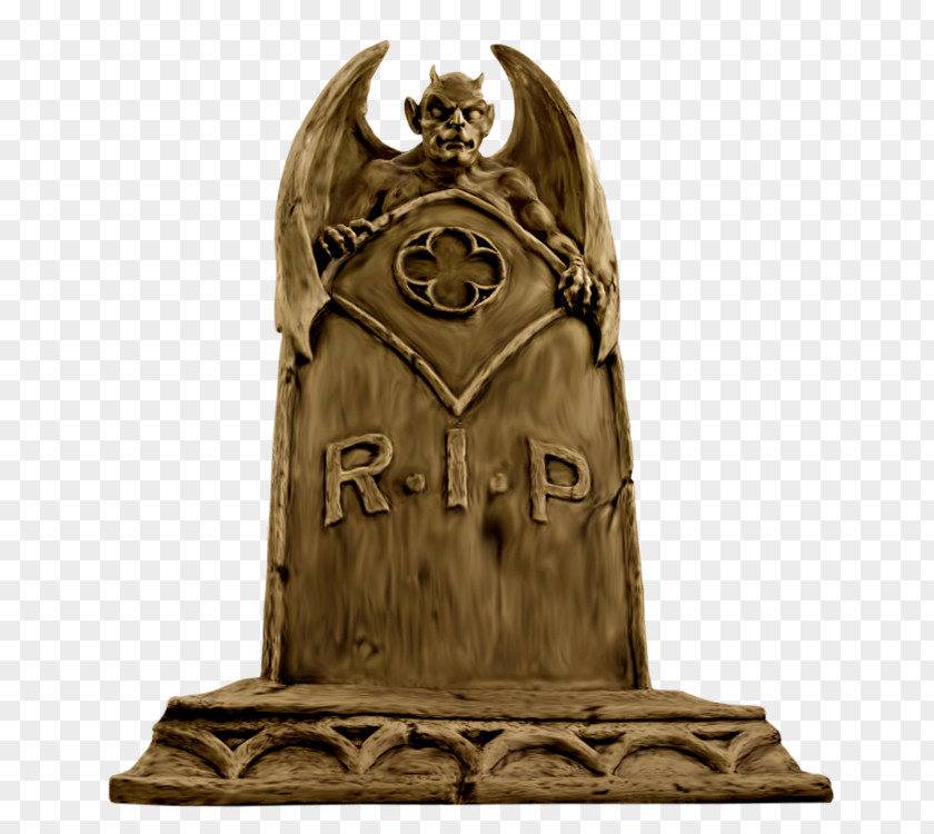 Cemetery Statue Ghoul Design Toscano Headstone Demon PNG