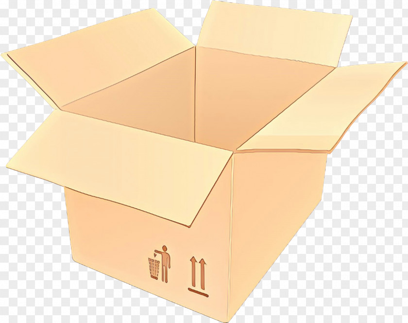 Paper Carton Box Yellow Shipping Product Packing Materials PNG