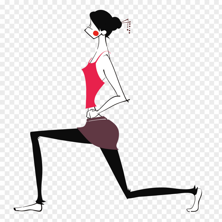 Yoga Vector Illustration Beauty Cartoon Motif PNG