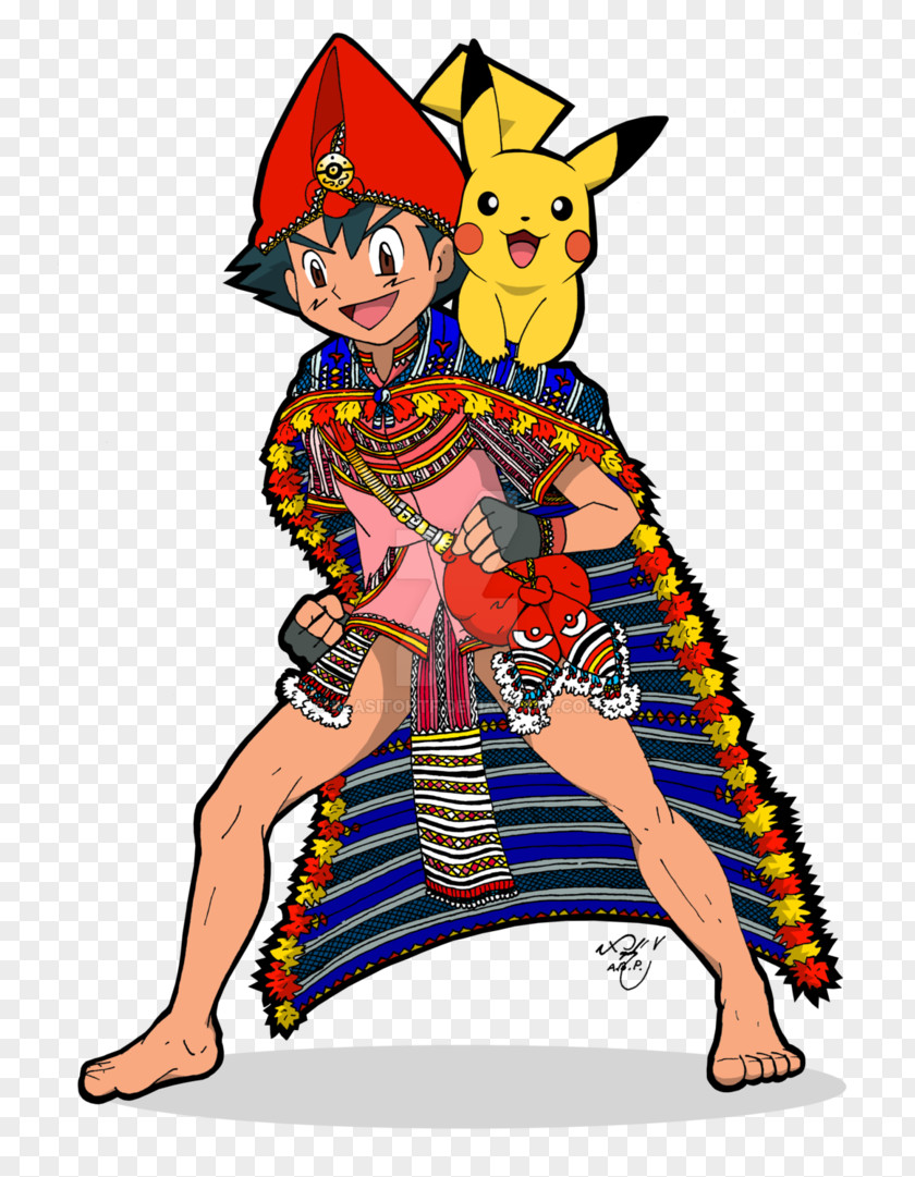 Design Ash Ketchum Costume Art PNG