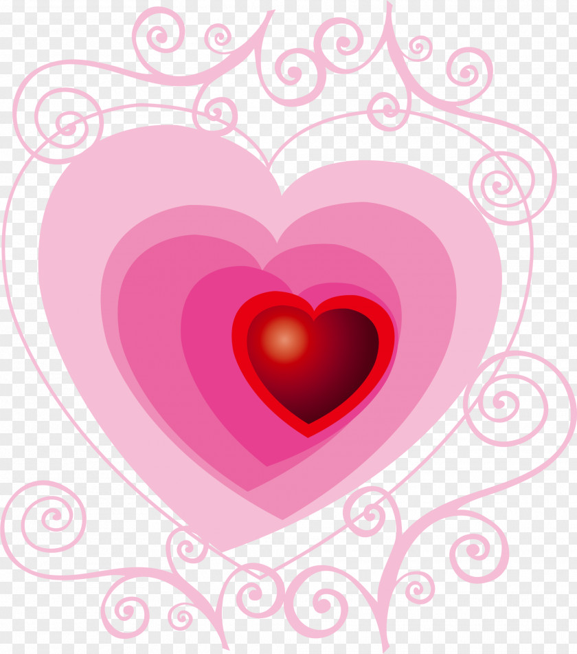 Dream Pink Love Heart Valentines Day Clip Art PNG