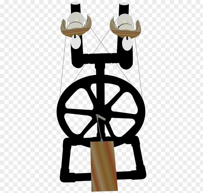 England Spinning Wheel Yarn Clip Art PNG