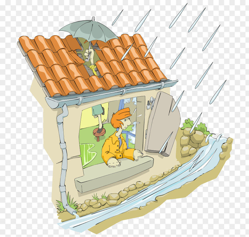 Cartoon Roof Cliparts Shingle House Leak Clip Art PNG