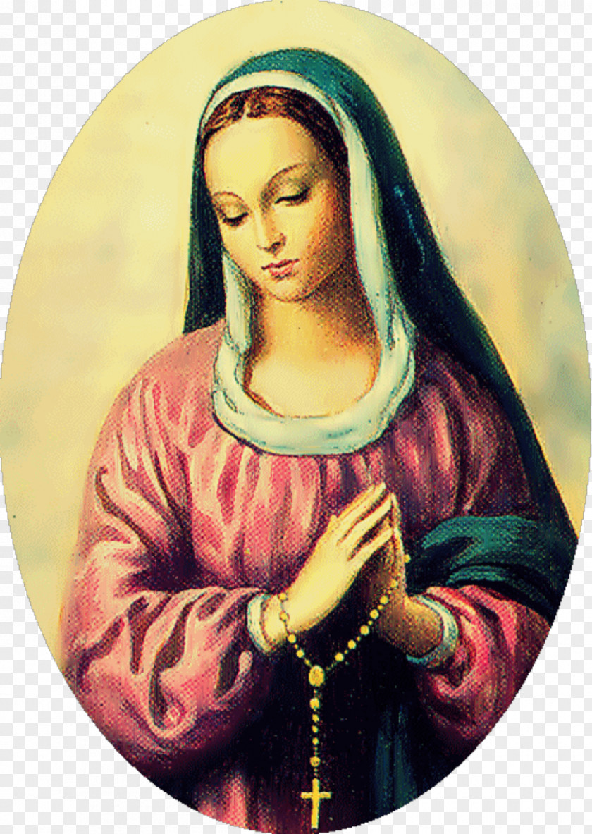 Mary Religion Praying The Rosary Prayer PNG