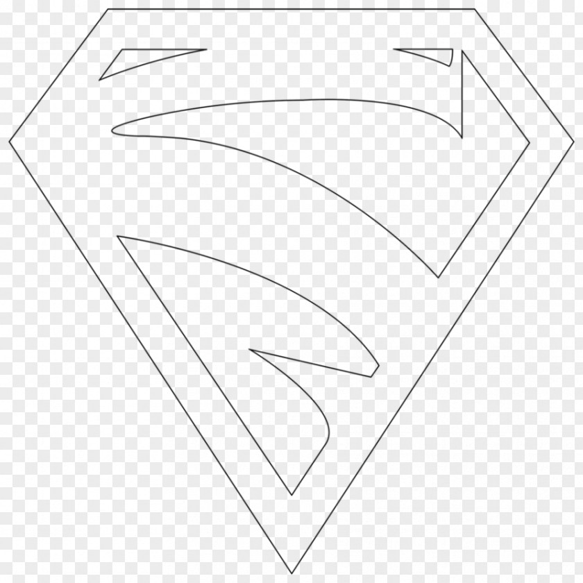 Supergirl Logo Paper Angle White Point PNG