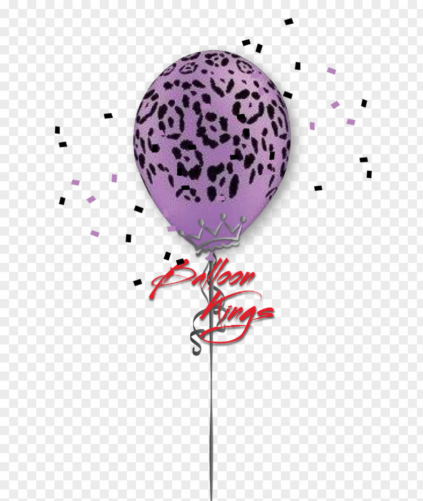 Balloon Mylar Animal Print Leopard Pink PNG