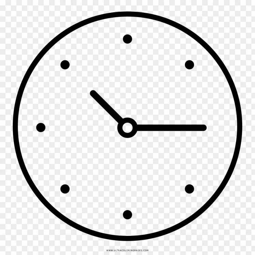 Clock Drawing Coloring Book Ausmalbild PNG