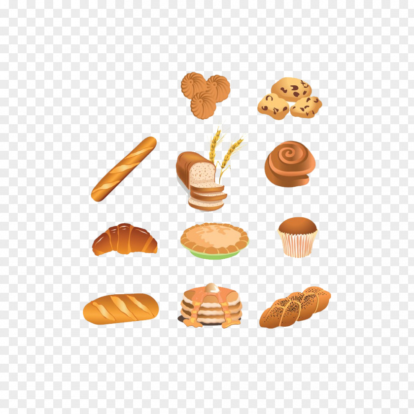 Daily Bread Bakery Vector Graphics Illustration Clip Art Food PNG