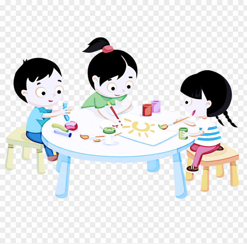 Fun Bathing Cartoon Clip Art Play Table Child PNG