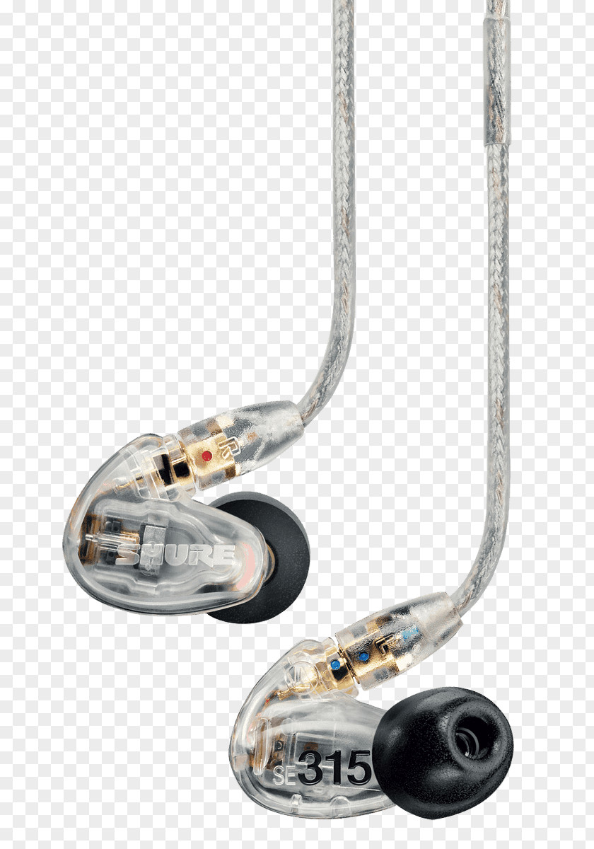 Headphones Shure SE315 Sound Écouteur PNG