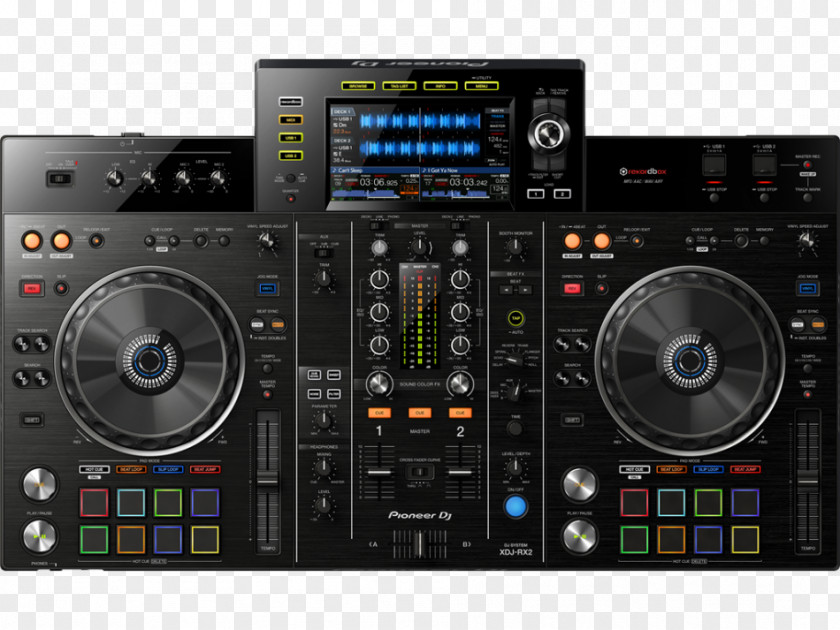 Pioneer DJ XDJ-RX2 Controller Disc Jockey Audio PNG