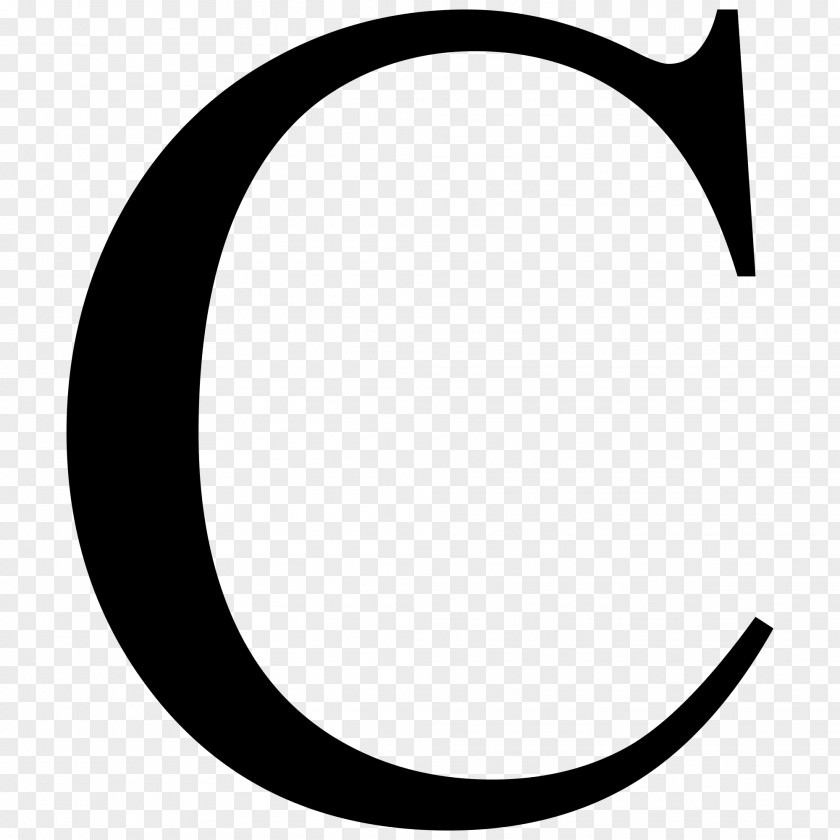 Vesalius Letter C Alphabet Clip Art PNG