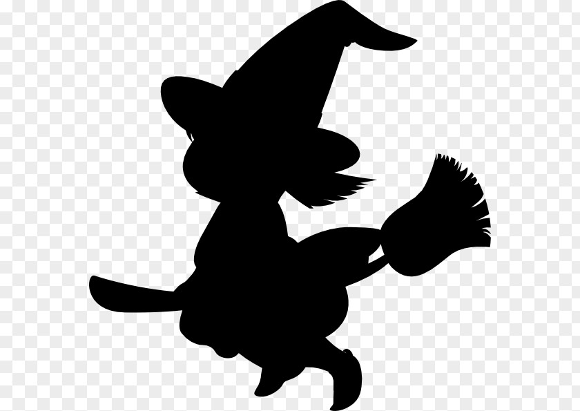 Witch Vector Witchcraft Silhouette Halloween Clip Art PNG
