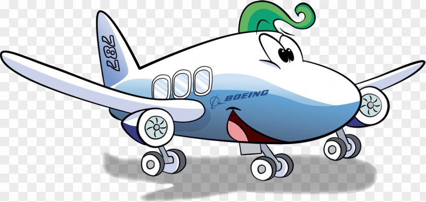 Airplane Wing Boeing 787 Dreamliner Animated Cartoon PNG