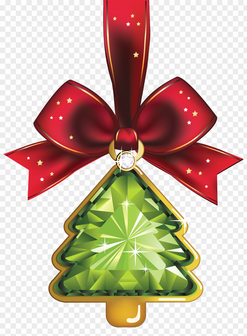 Crystal Ribbon Cliparts Christmas Ornament Decoration Clip Art PNG