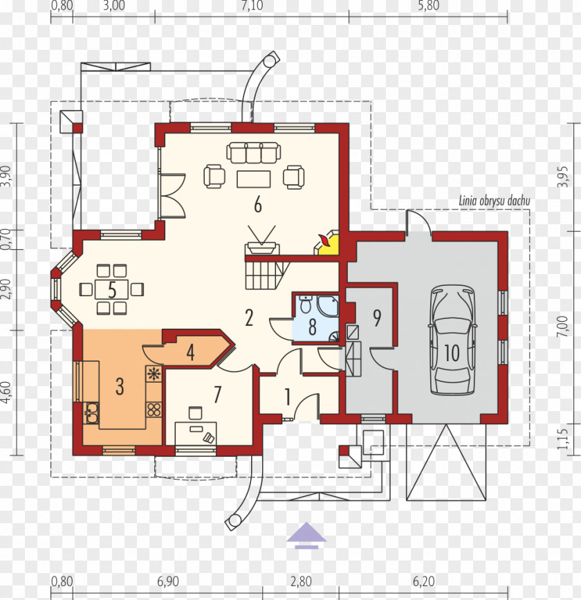 Design Floor Plan Line PNG