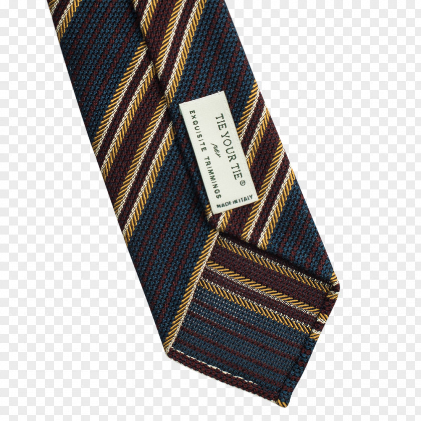 Gold Stripes Necktie Brown PNG