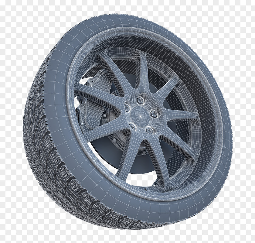 Low Poly Car Download Tire Alloy Wheel Spoke Rim PNG