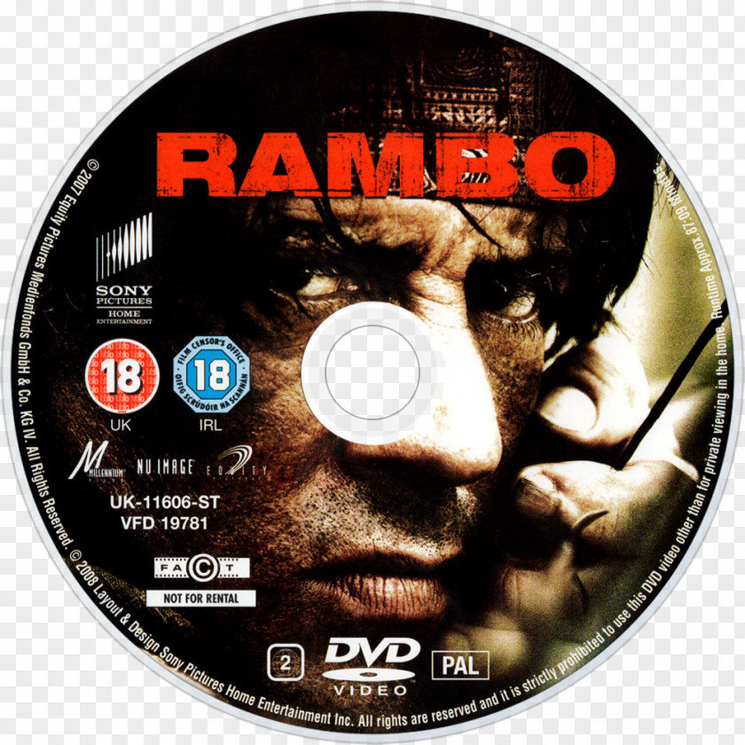 Rambo John Blu-ray Disc Hollywood DVD PNG