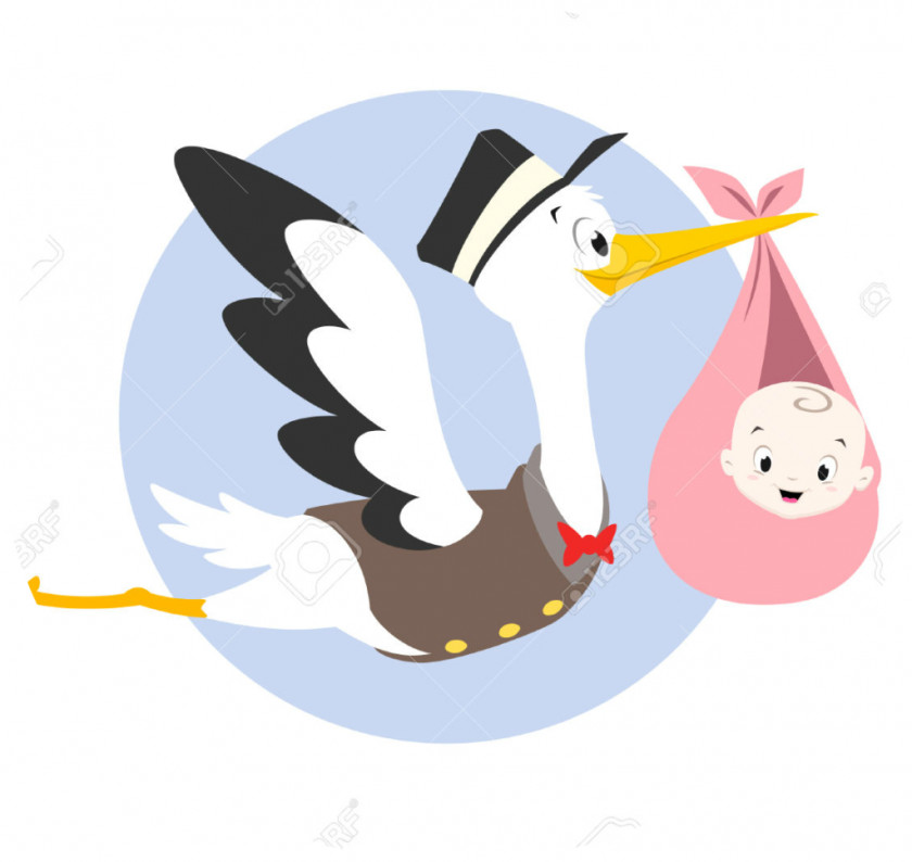 Stork Infant Clip Art PNG