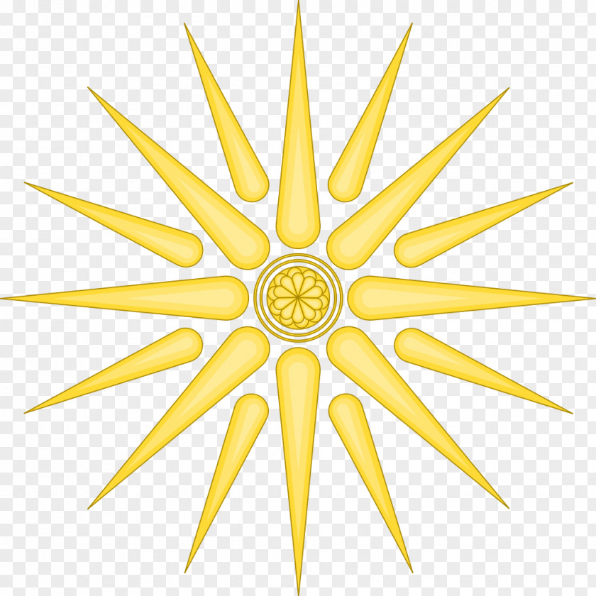 Sun Rays Vergina Macedonia Argead Dynasty Solar Symbol PNG