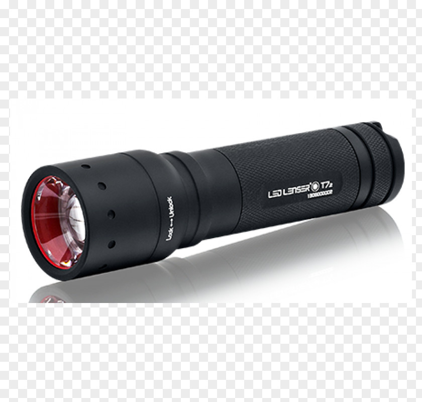 Flashlight LED Lenser T7.2 Torch Led 280 Lm Black Light-emitting Diode PNG