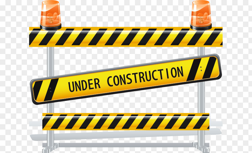 Under Construction Web Page Information Design Vector PNG