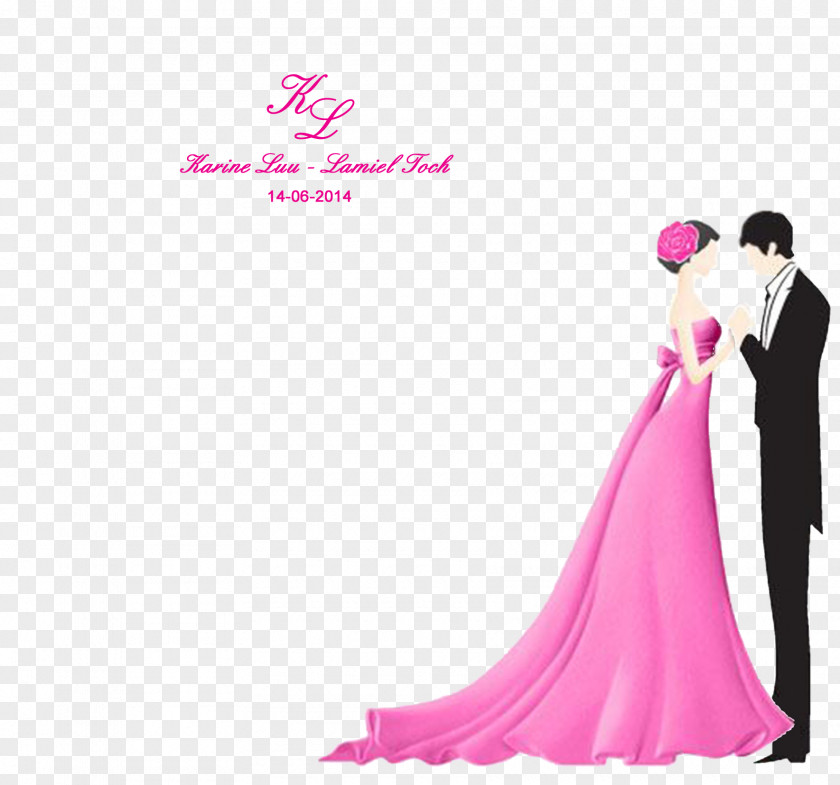 Wedding Bride Gown Pink M Beauty.m PNG