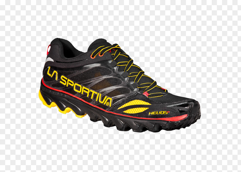 Black Yellow La Sportiva Sneakers Shoe Trail Running PNG