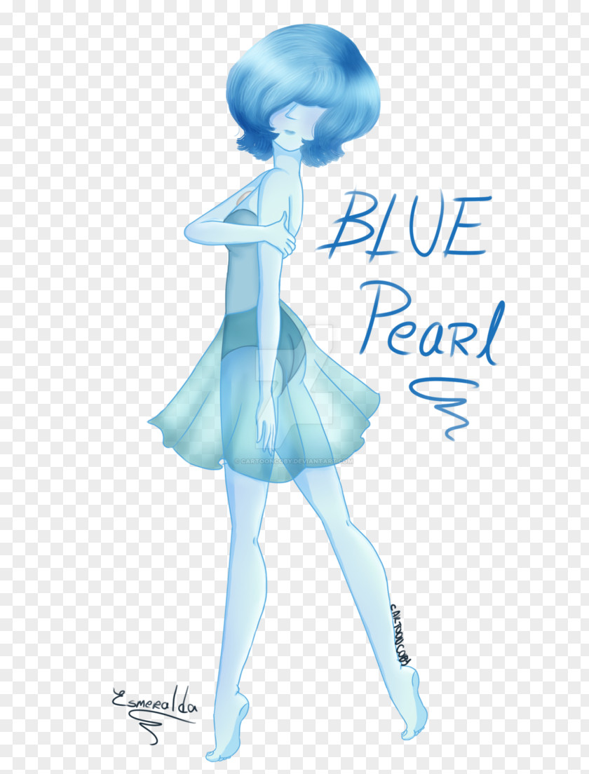 Blue Pearl Figurine Character PNG