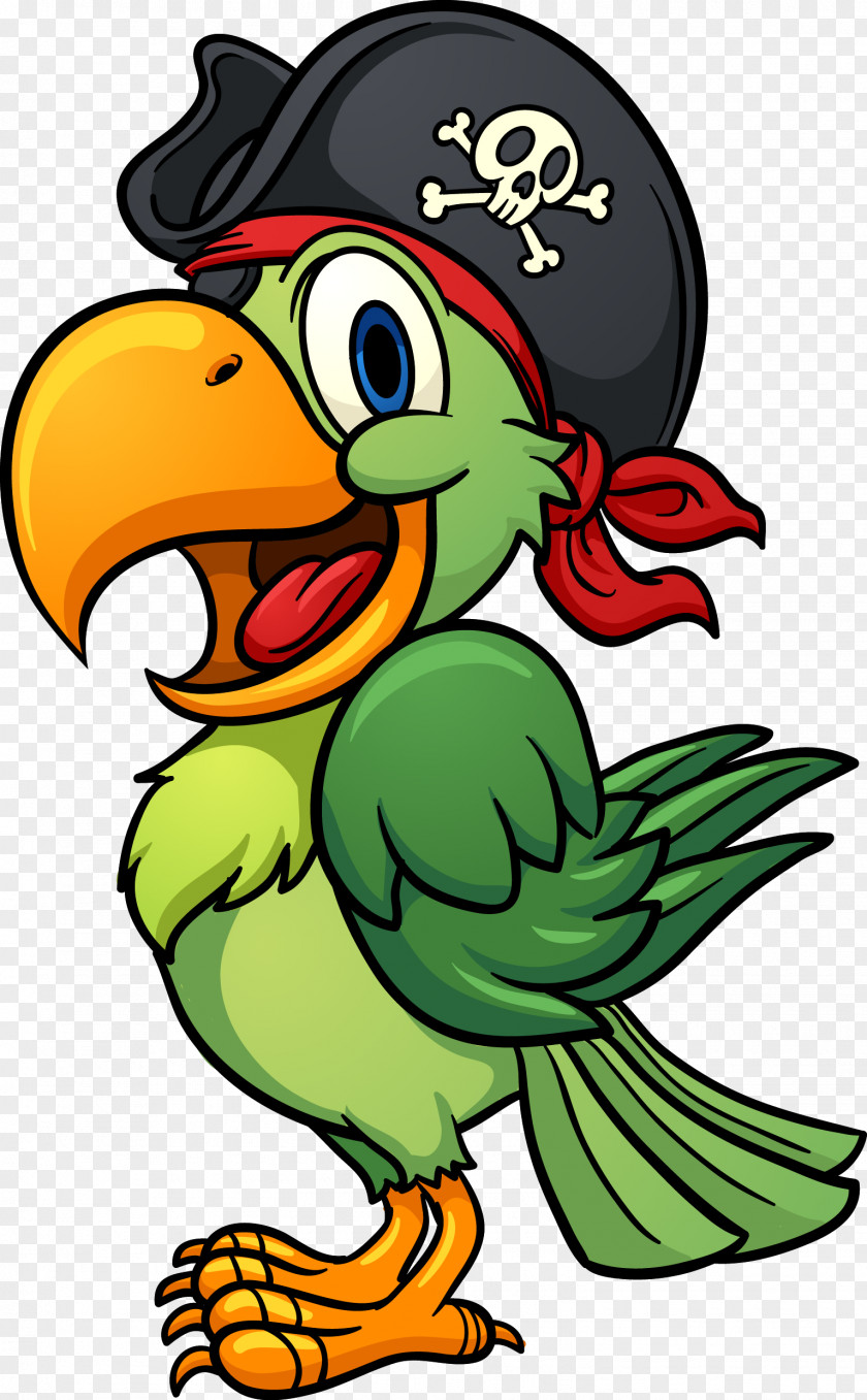 Cartoon Logo Pirate Parrot Royalty-free PNG
