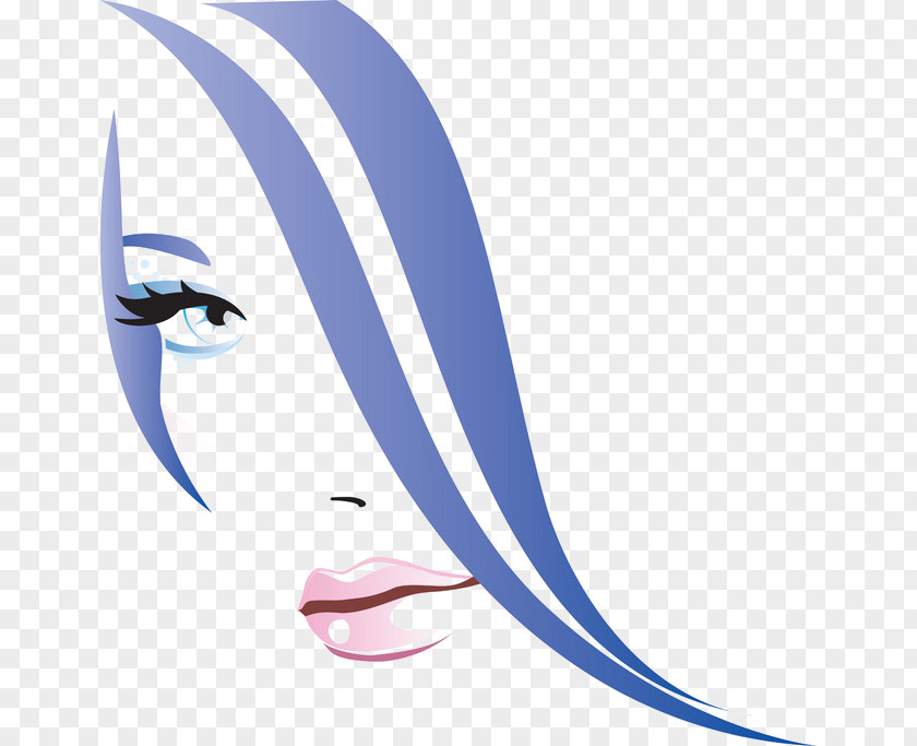 Hand-painted Woman In Profile Stock Illustration Euclidean Vector Shutterstock PNG