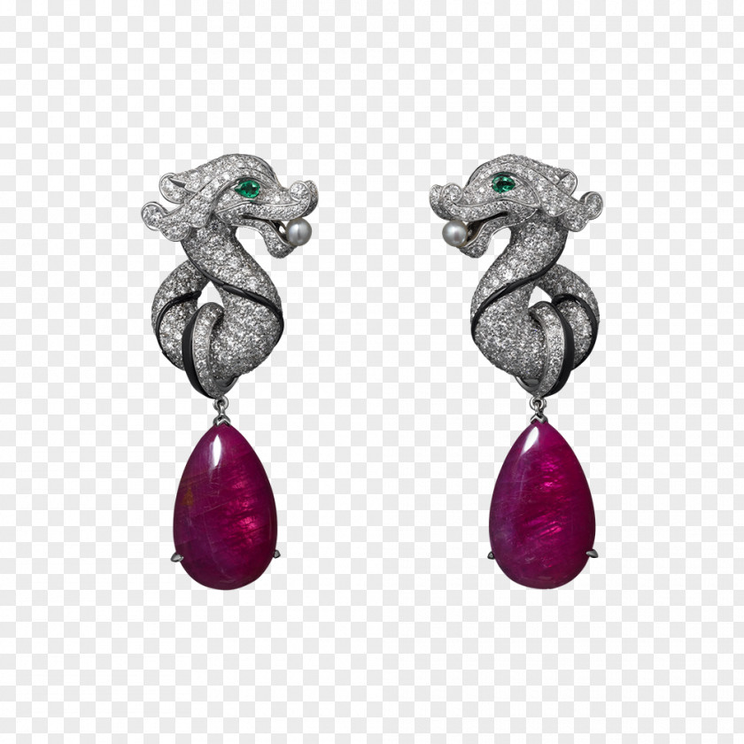 Ice And Fire Earring Cartier Jewellery Ruby PNG