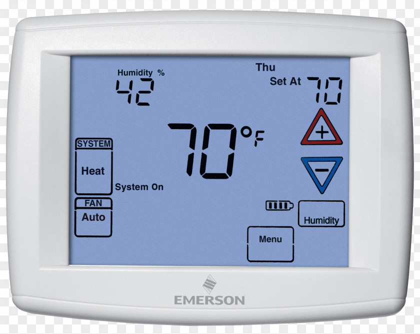 Programmable Thermostat White-Rodgers 1F78-151 1F95-1277 Air Conditioning PNG