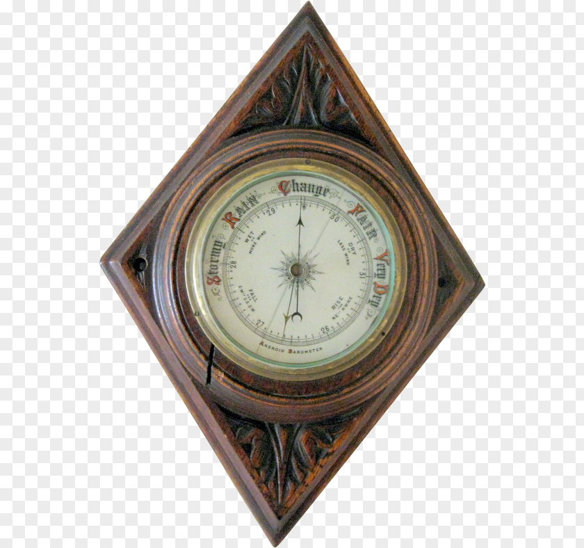 Barometer Aneroid Clock PNG