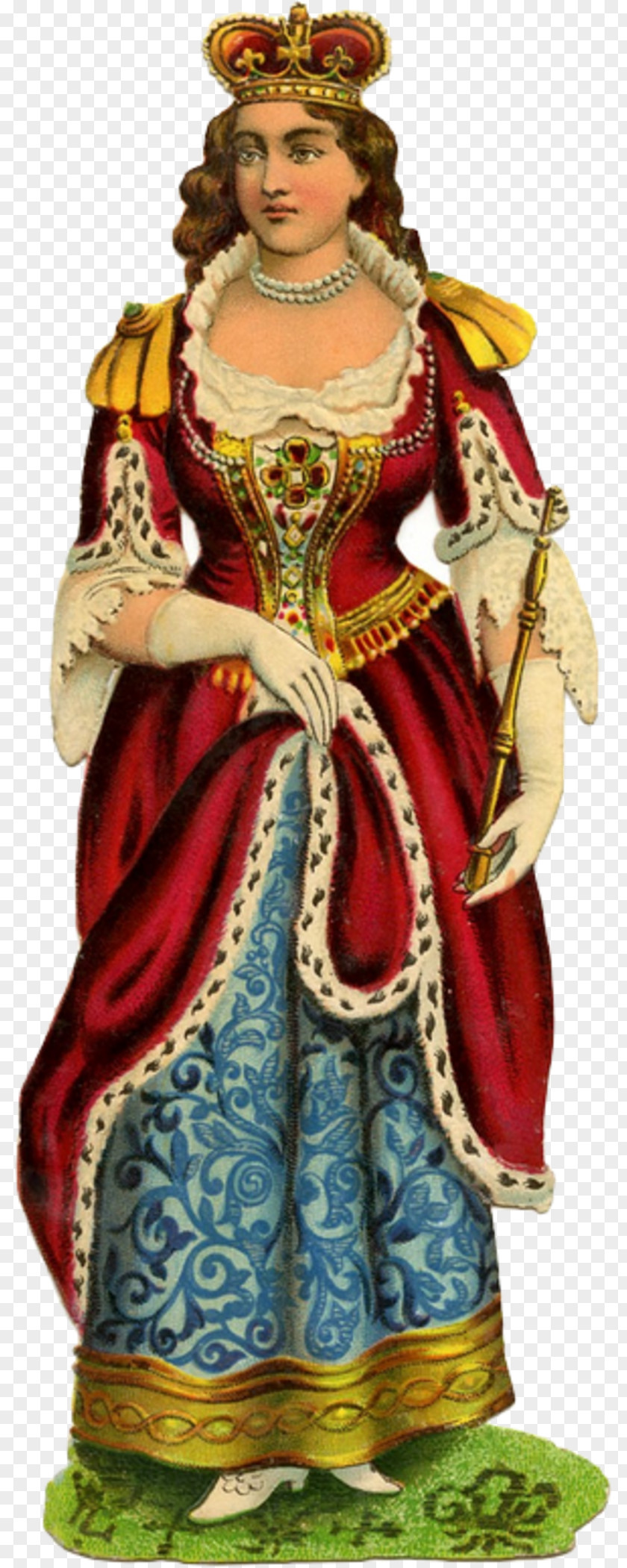 Medieval Woman Clip Art Vector Graphics Image Illustration PNG