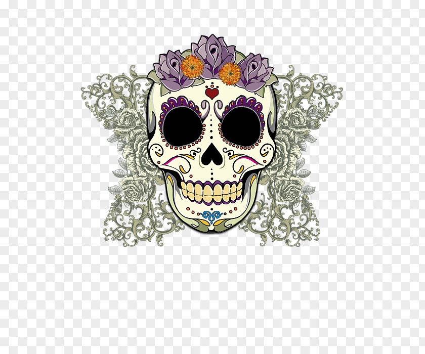 Sugar Skull Calavera Art Day Of The Dead PNG