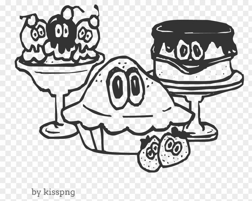 Cartoon Transpare Dessert, Cake, Ice Cream, Food PNG